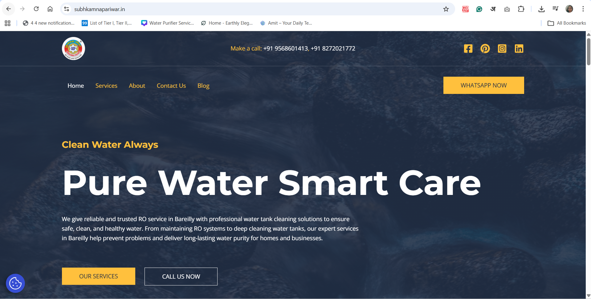 Website design project by Stuti Chowdhari